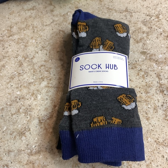NWT Sock Hub Crew Socks - 3 Pack - Picture 1 of 4